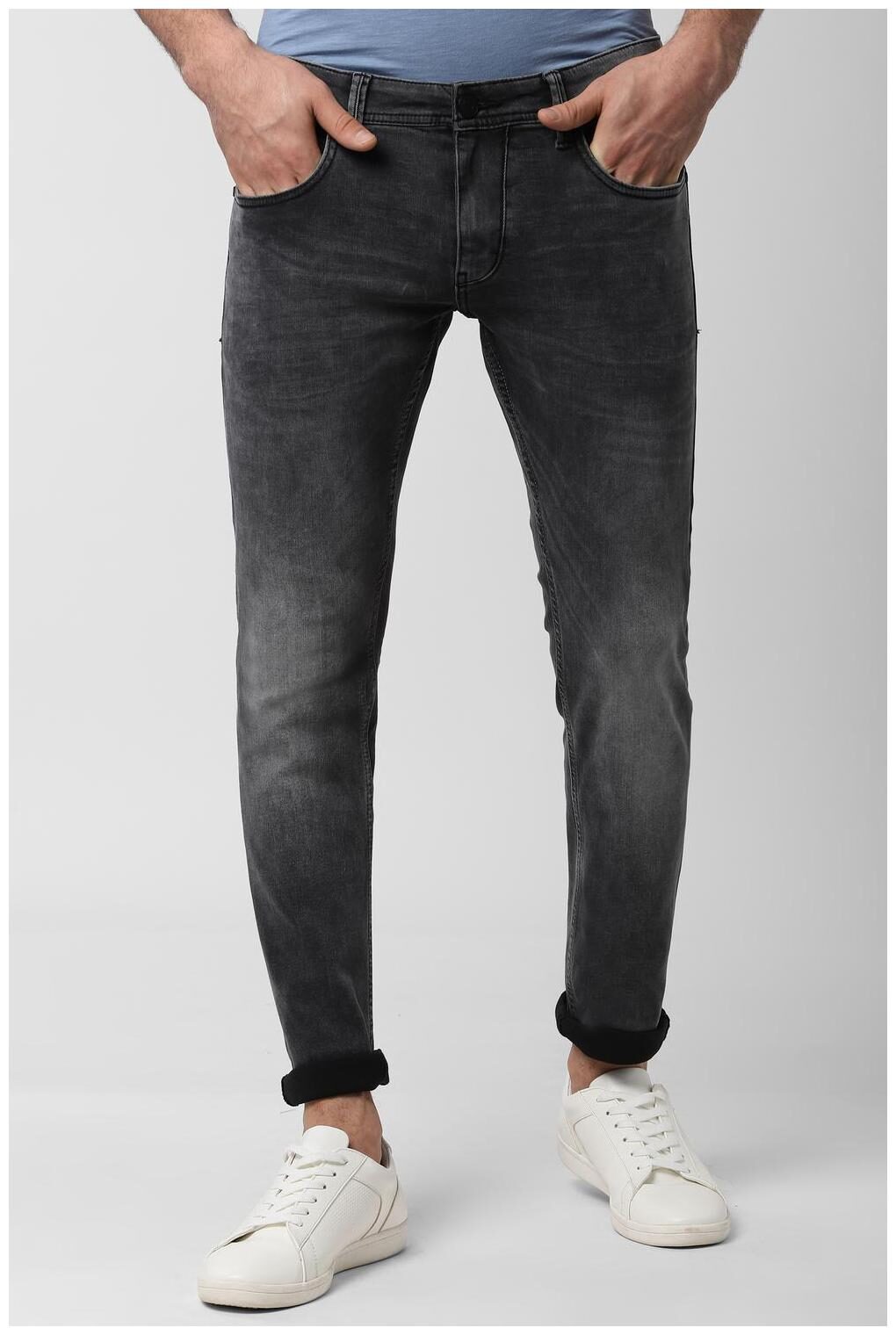 

Peter England Men Grey Skinny Fit Jeans