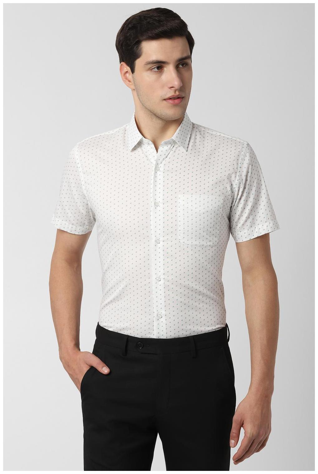 

Peter England Men Slim fit Formal Shirt - White