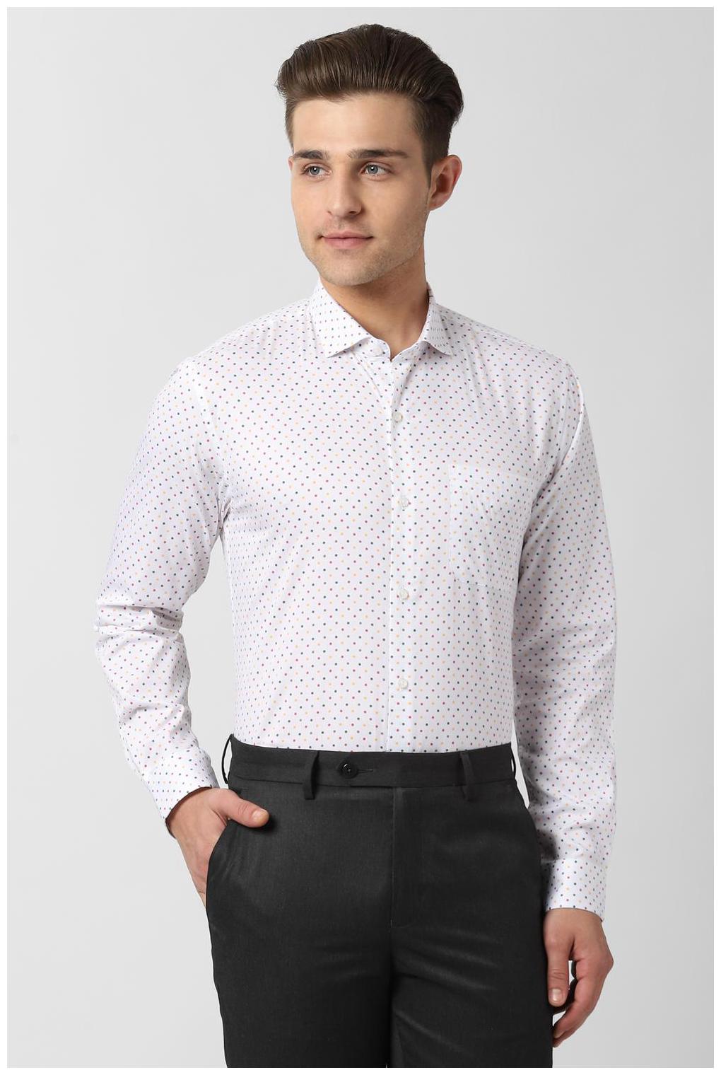 

Peter England Men Slim fit Formal Shirt - White