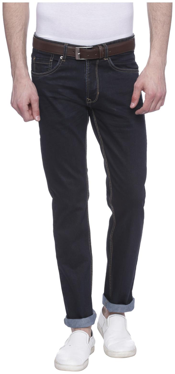 

Peter England Men Black Regular Fit Jeans