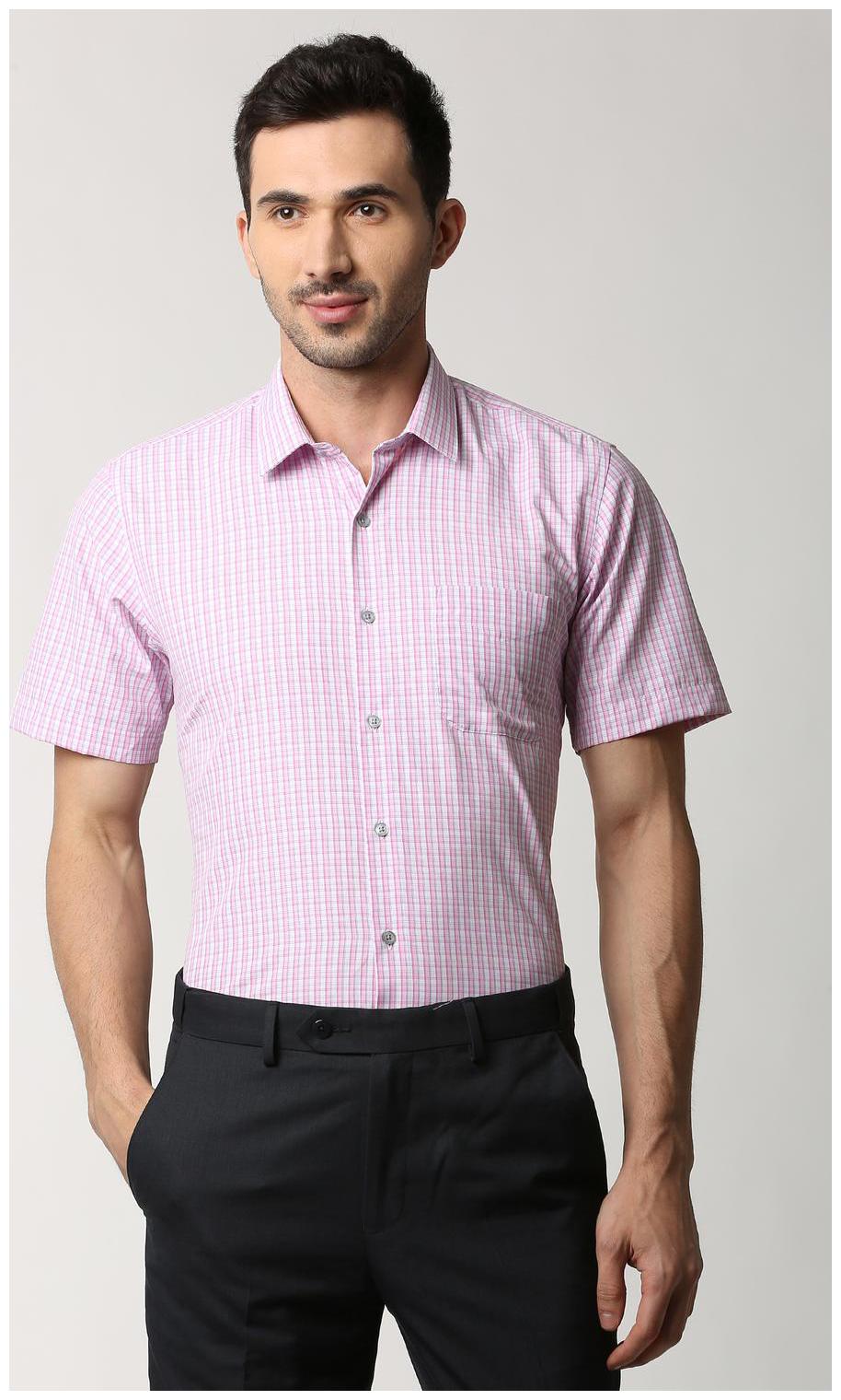 

Peter England Men Regular fit Formal Shirt - Pink