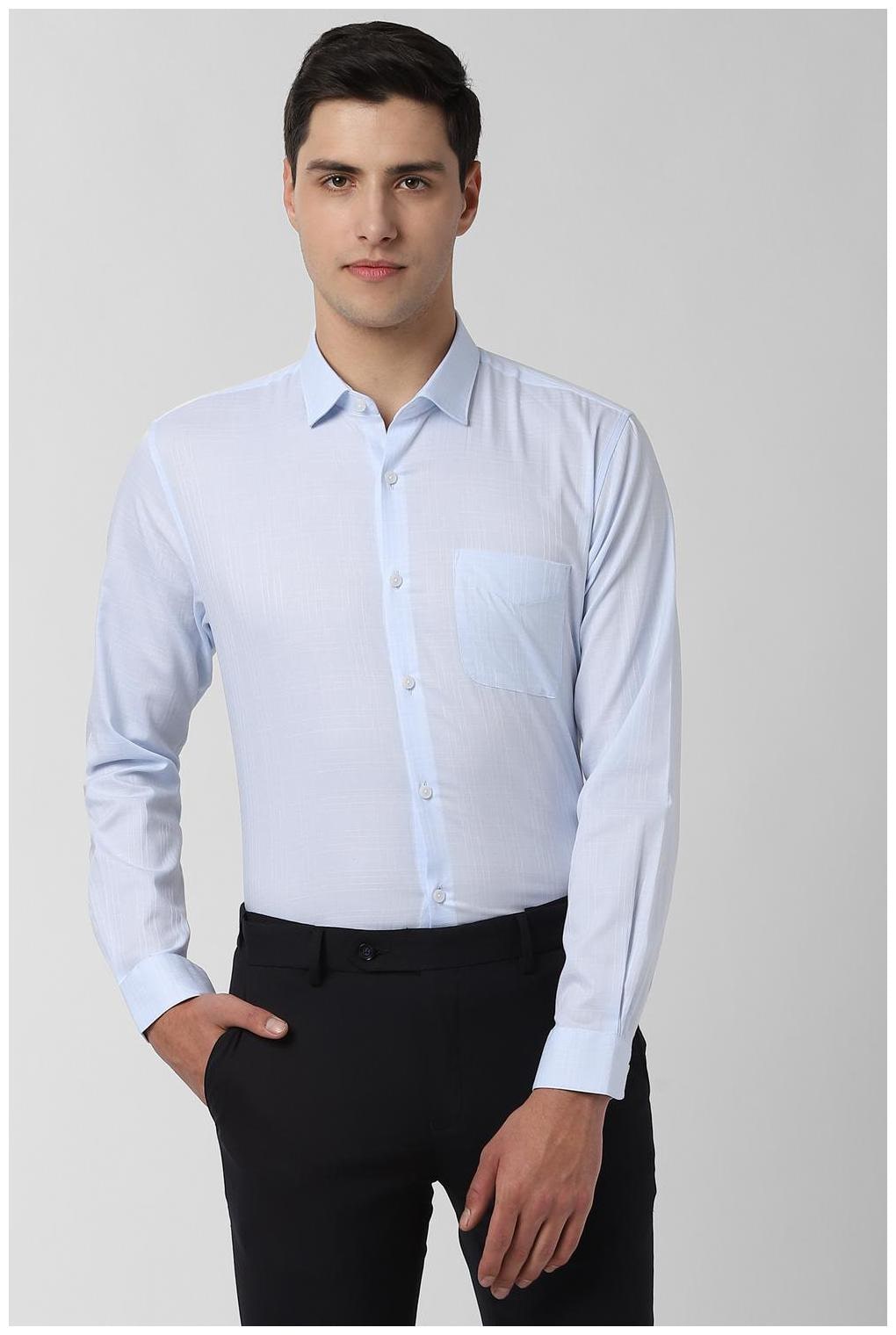 

Peter England Men Regular fit Formal Shirt - Blue