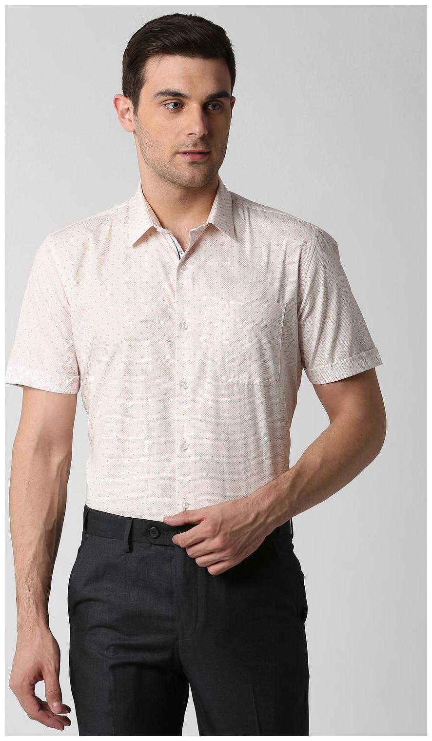 

Peter England Men Slim fit Formal Shirt - Pink