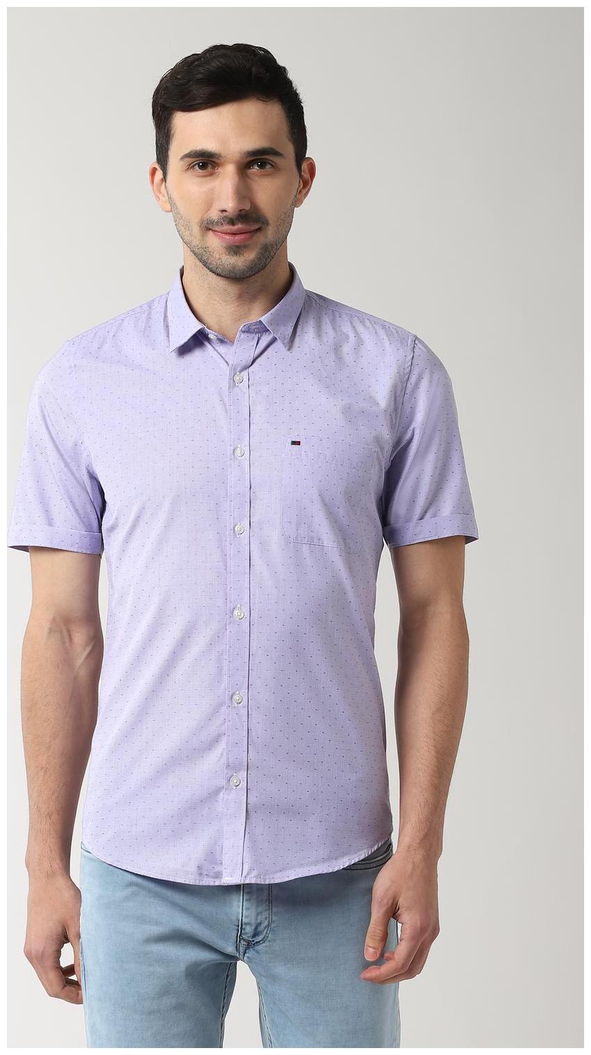 

Peter England Men Purple Solid Super Slim Fit Casual Shirt