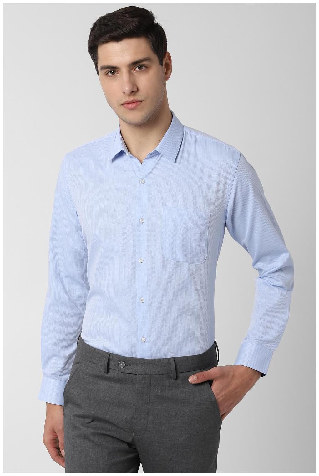

Peter England Men Regular fit Formal Shirt - Blue