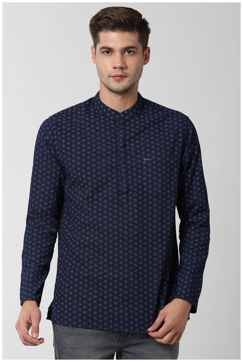 

Peter England Men Blue Slim Fit Kurta