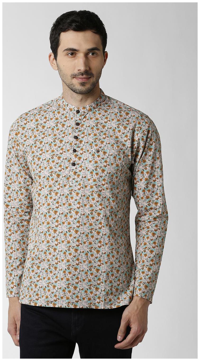 

Peter England Men Beige Slim Fit Kurta