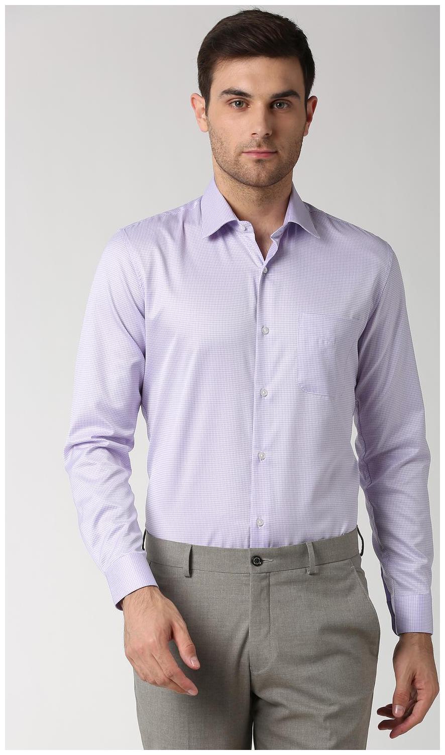 

Peter England Men Slim fit Formal Shirt - Purple