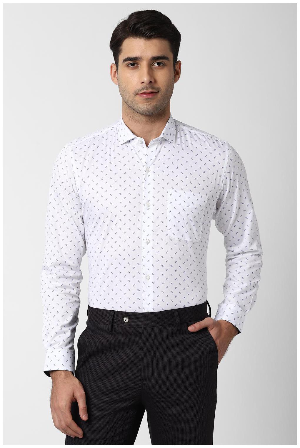 

Peter England Men Slim fit Formal Shirt - White
