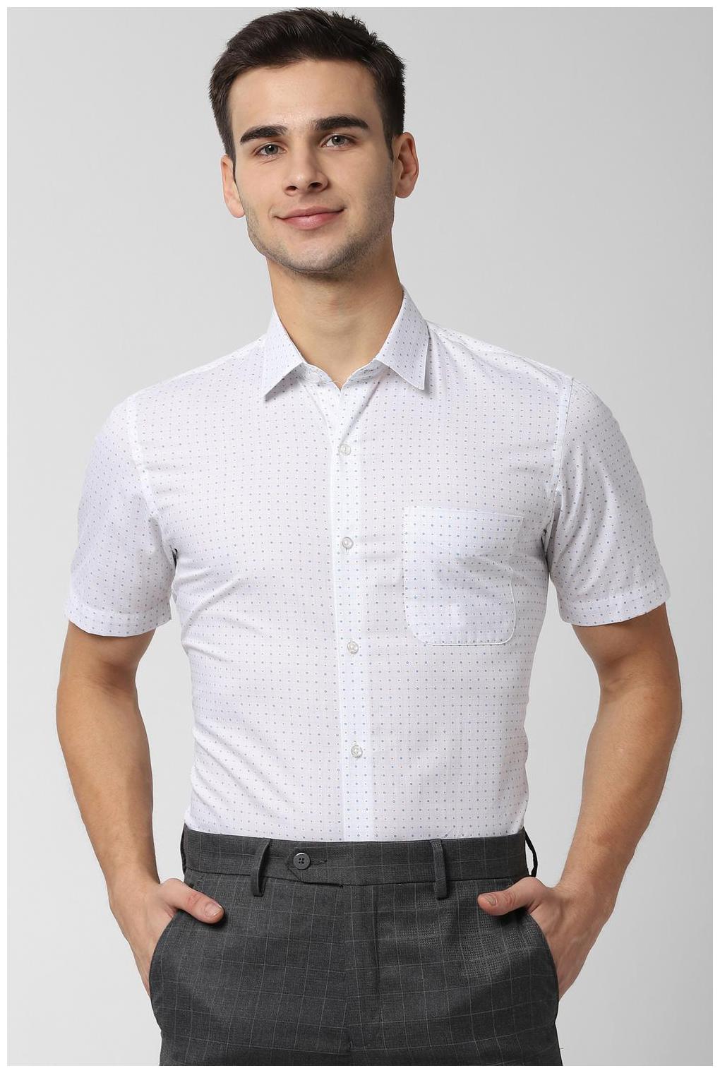 

Peter England Men Slim fit Formal Shirt - White