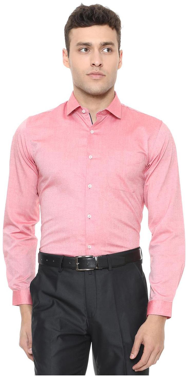 

Peter England Men Slim fit Formal Shirt - Pink