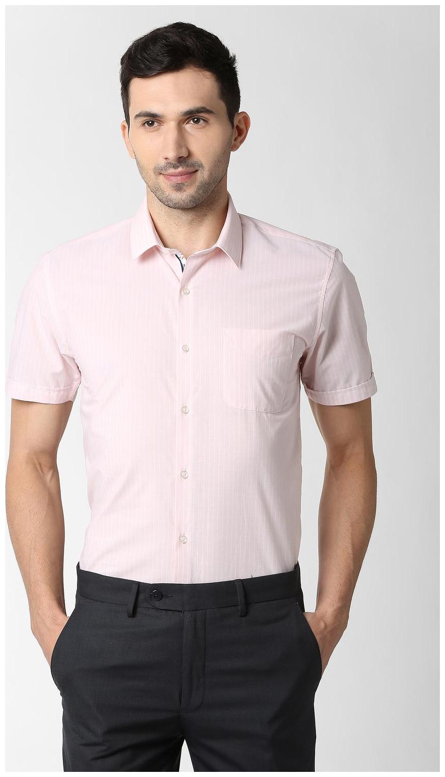 

Peter England Men Slim fit Formal Shirt - Pink