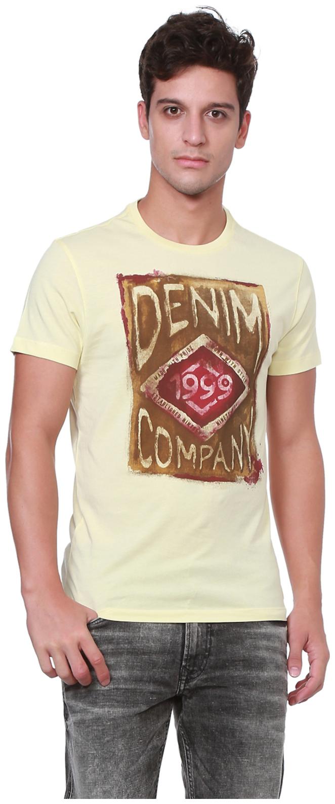 

Peter England Men White Slim fit Cotton Blend Round neck T-Shirt - Pack Of 1