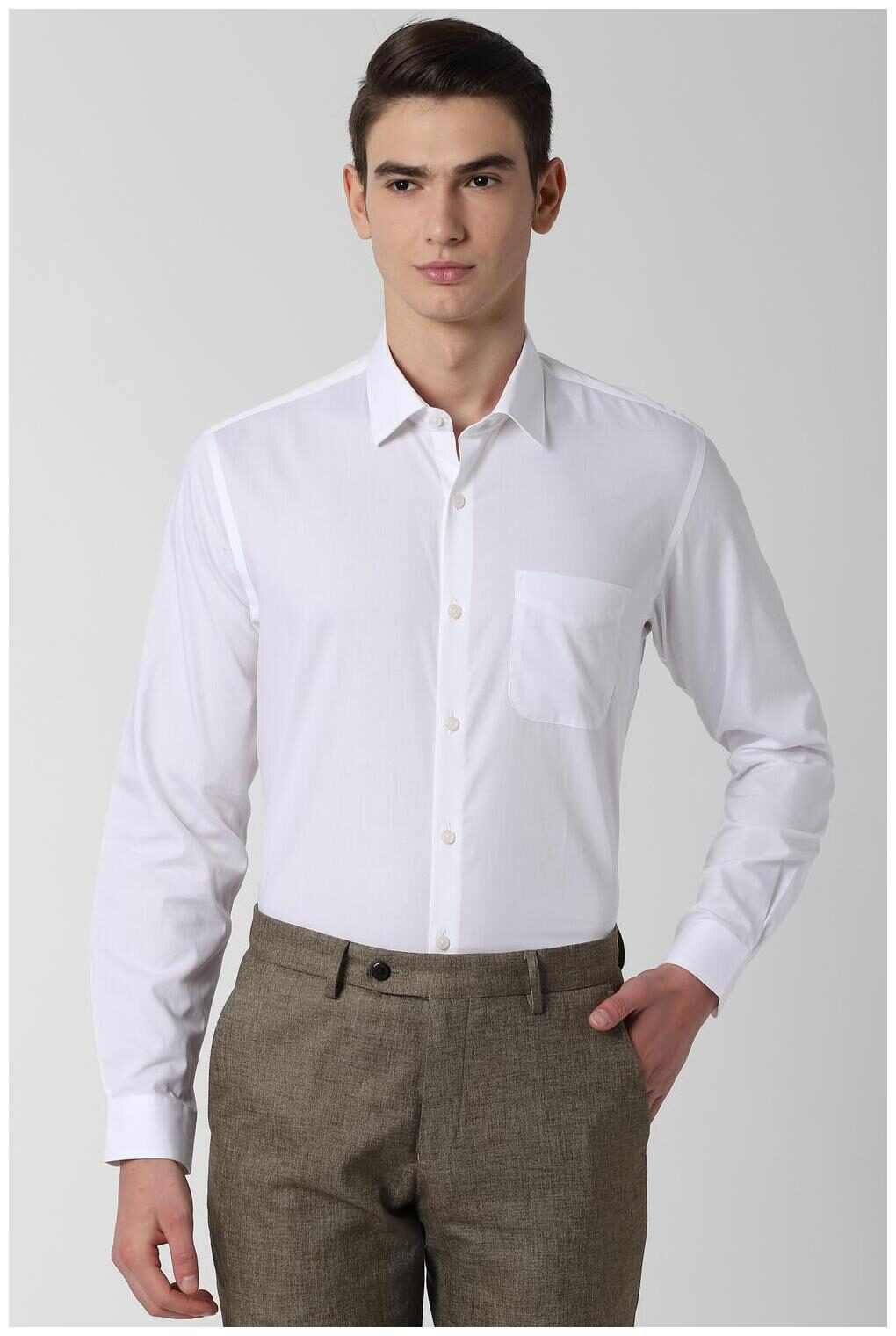 

Peter England Men Regular fit Formal Shirt - White