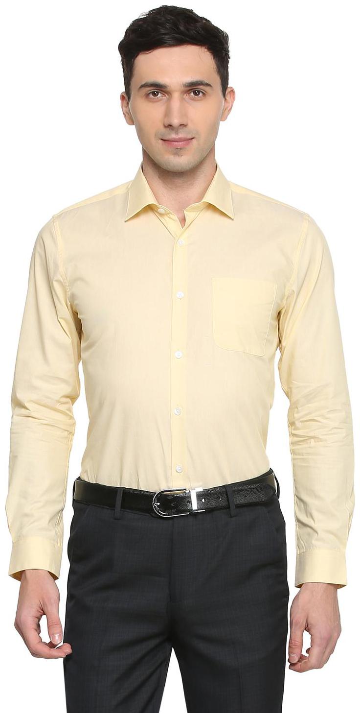 

Peter England Men Slim fit Formal Shirt - Yellow
