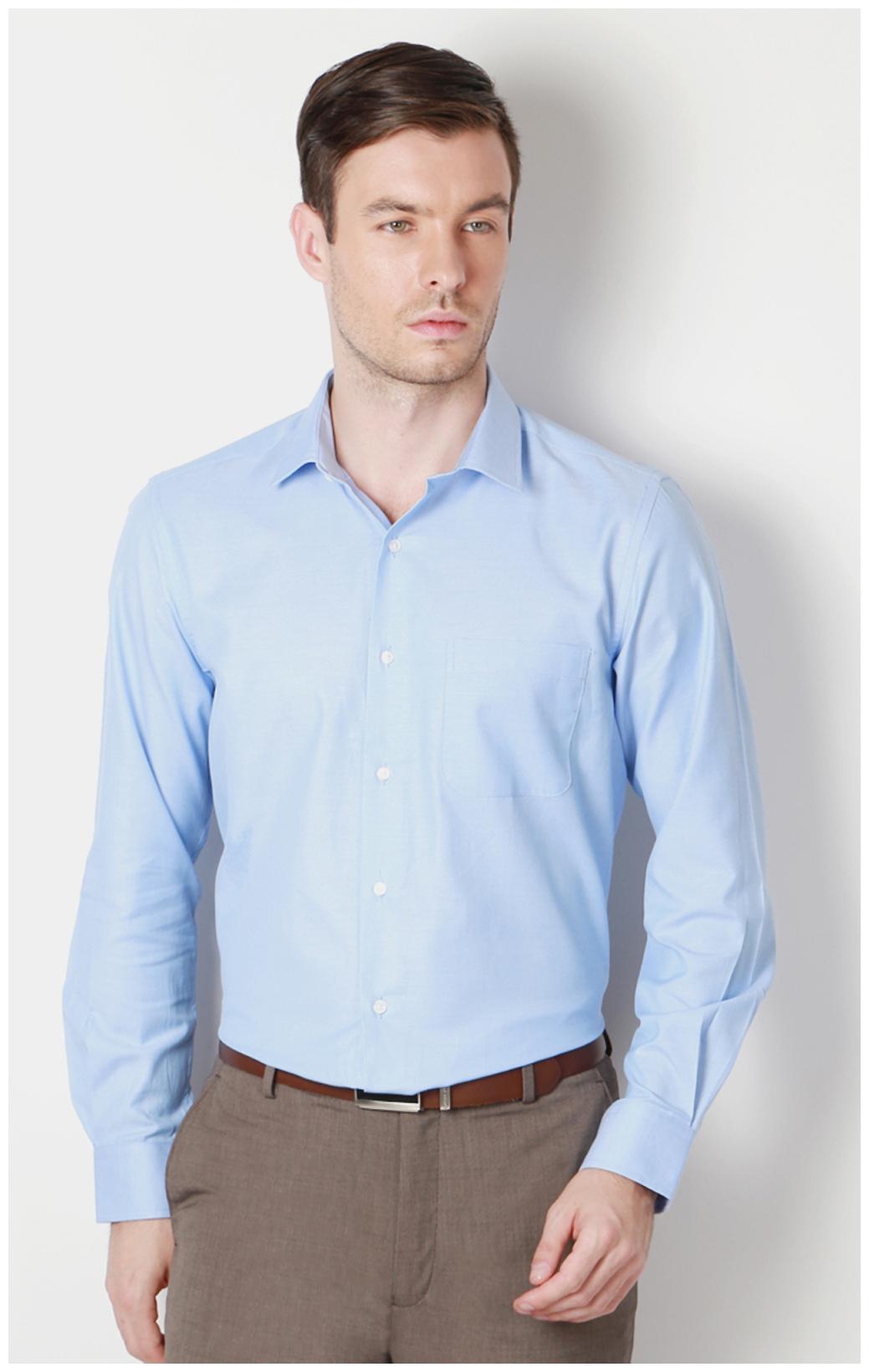 

Peter England Men Slim fit Formal Shirt - Blue