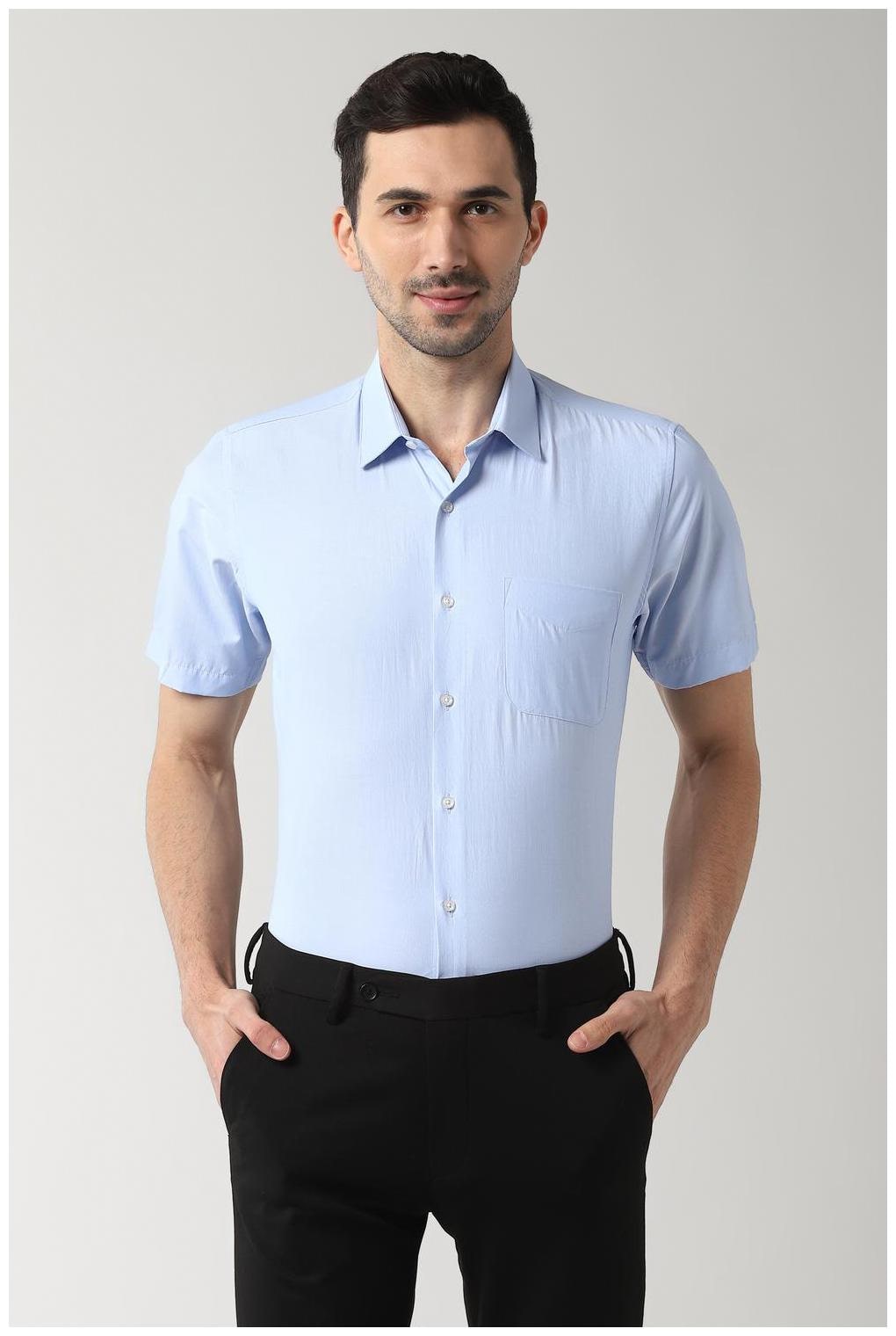 

Peter England Men Regular fit Formal Shirt - Blue