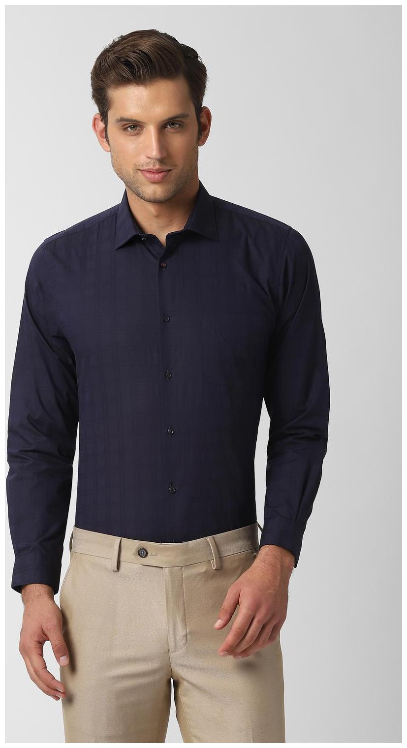 

Peter England Men Slim fit Formal Shirt - Blue
