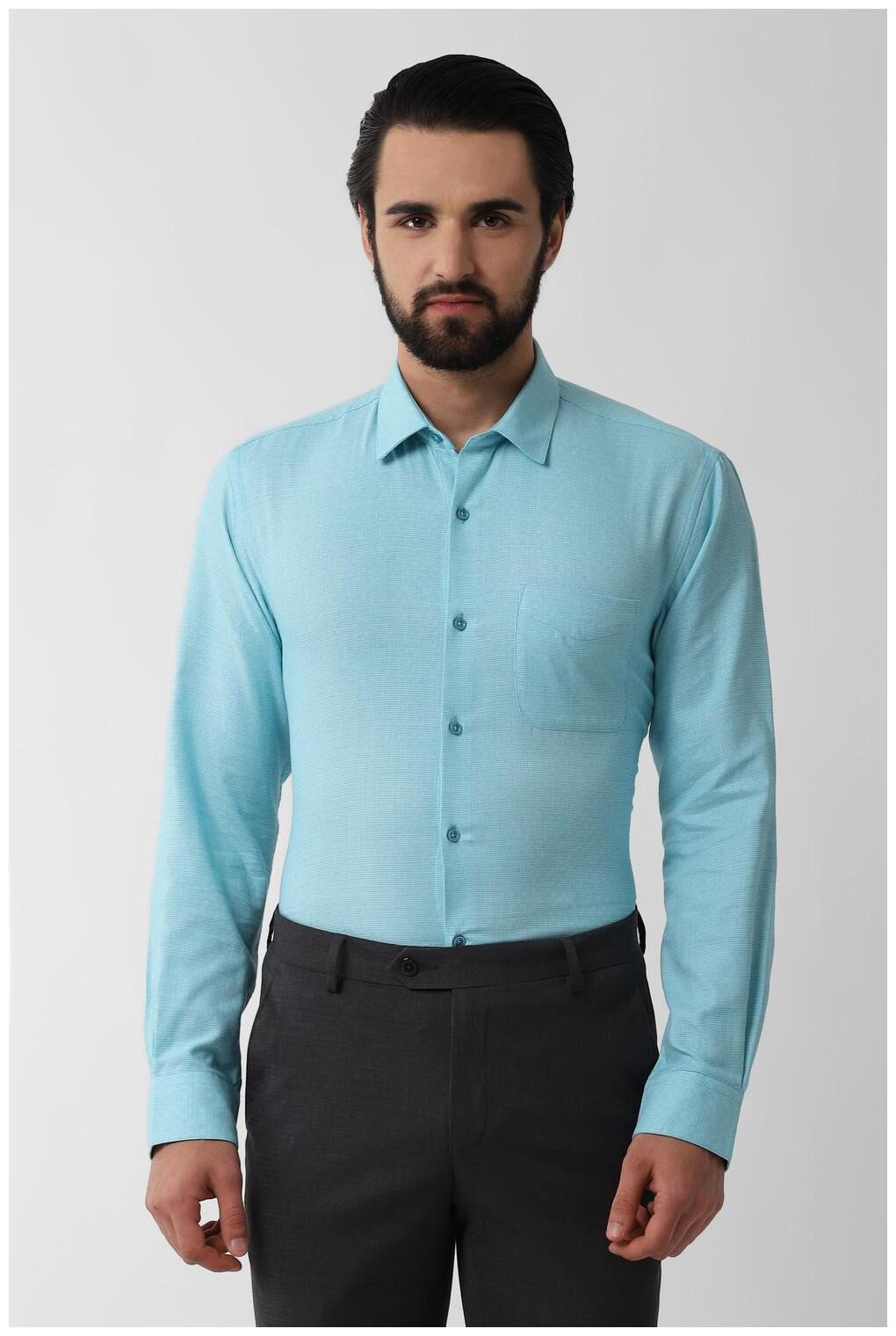 

Peter England Men Regular fit Formal Shirt - Blue