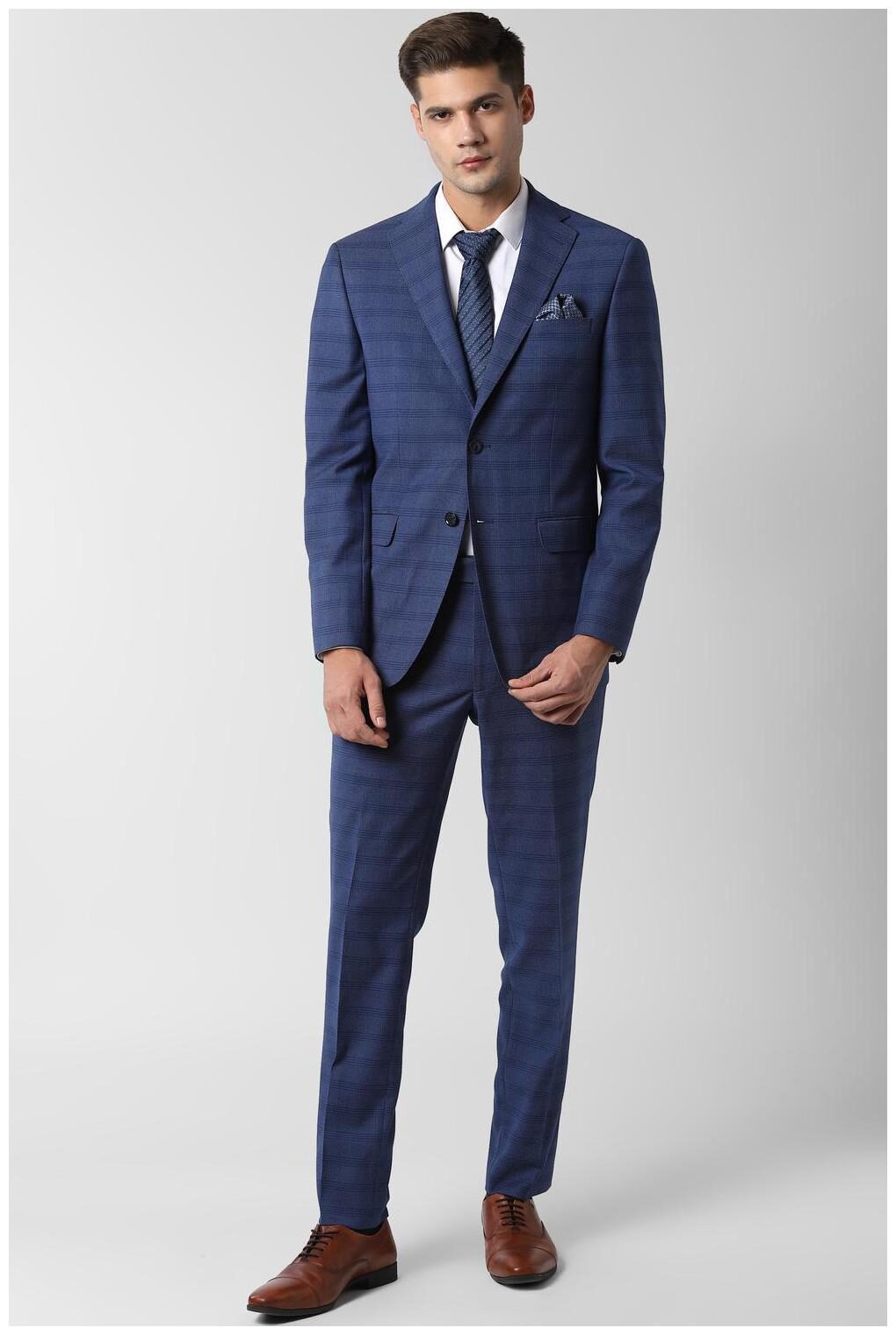 

Peter England Blue Two Piece Suit