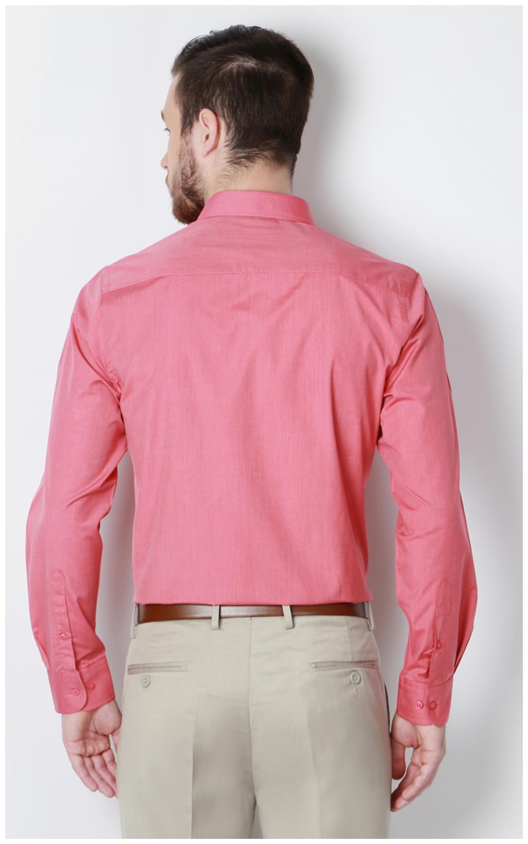 

Peter England Men Slim fit Formal Shirt - Red