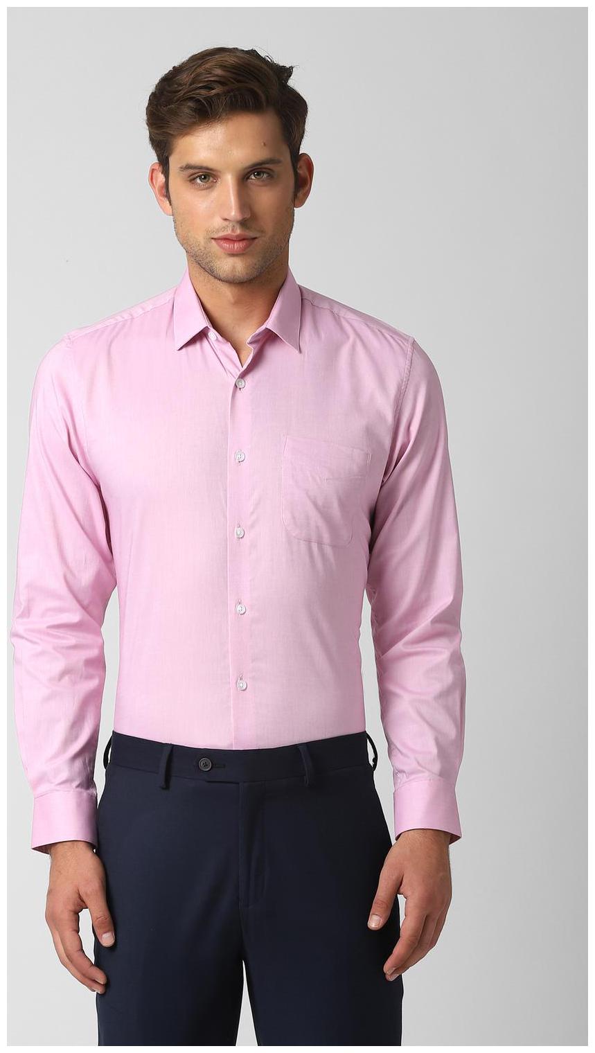 

Peter England Men Slim fit Formal Shirt - Pink