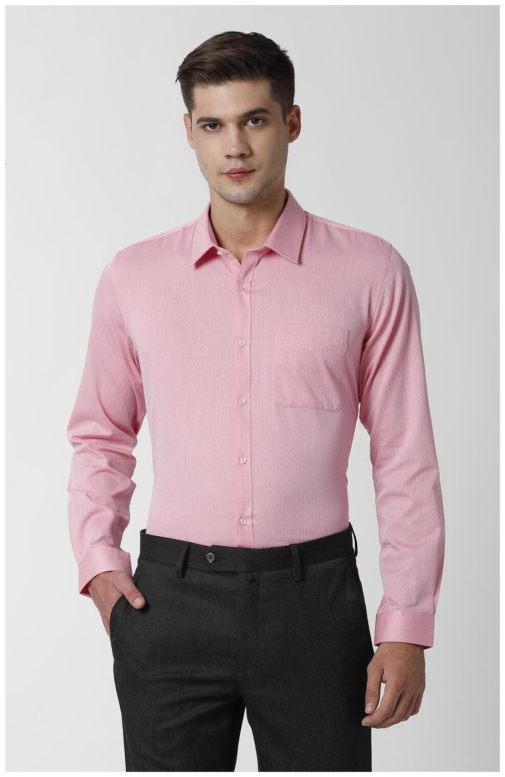 

Peter England Men Regular fit Formal Shirt - Pink