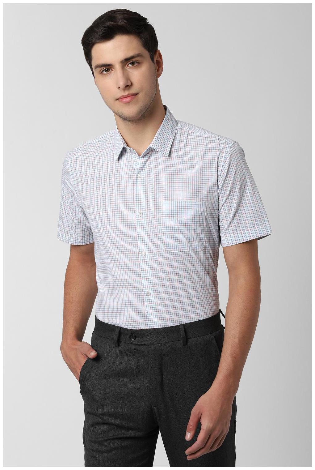 

Peter England Men Regular fit Formal Shirt - Blue