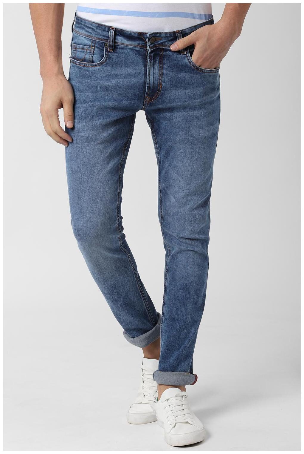 

Peter England Men Blue Skinny Fit Jeans
