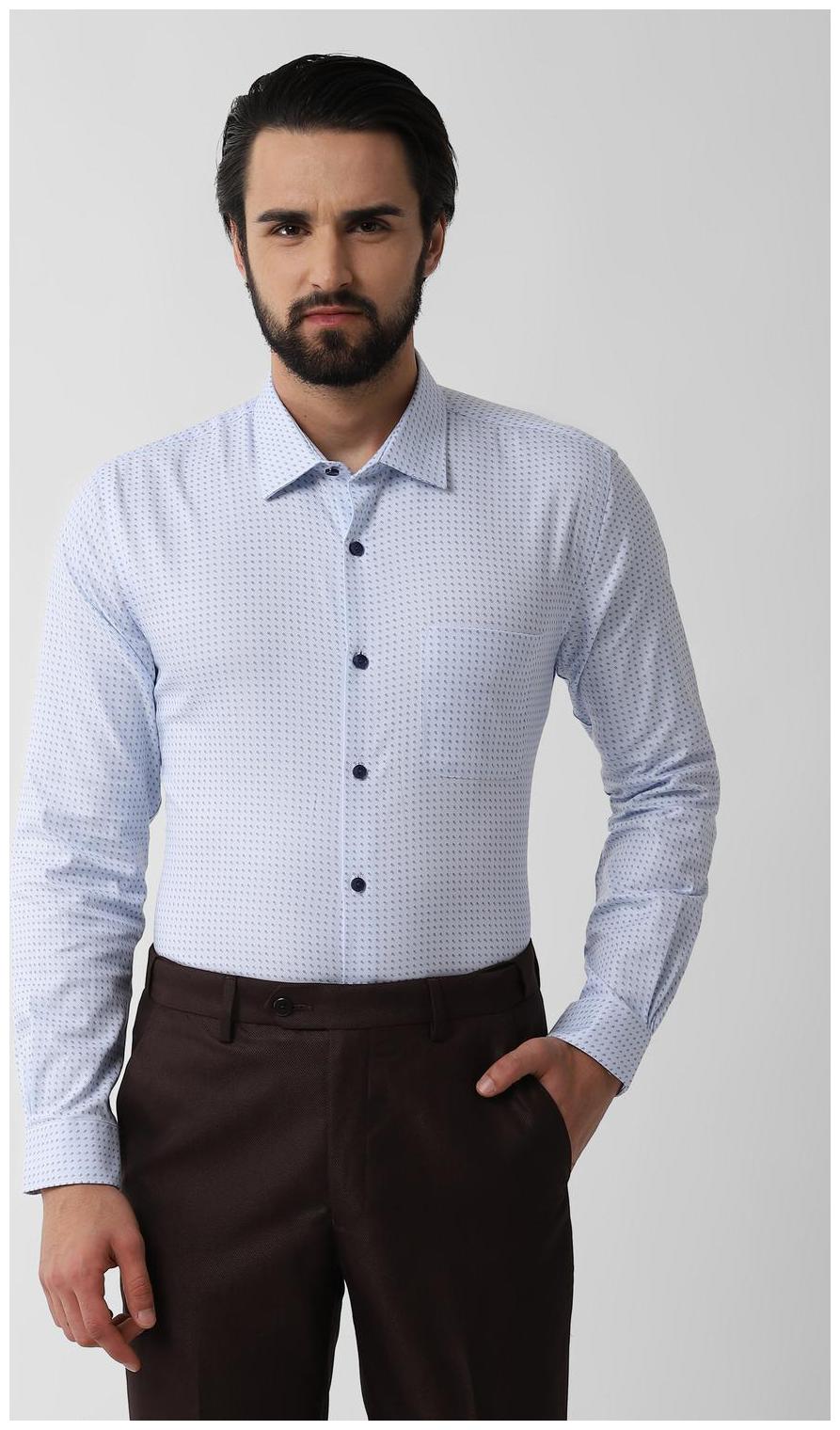 

Peter England Men Slim fit Formal Shirt - Blue