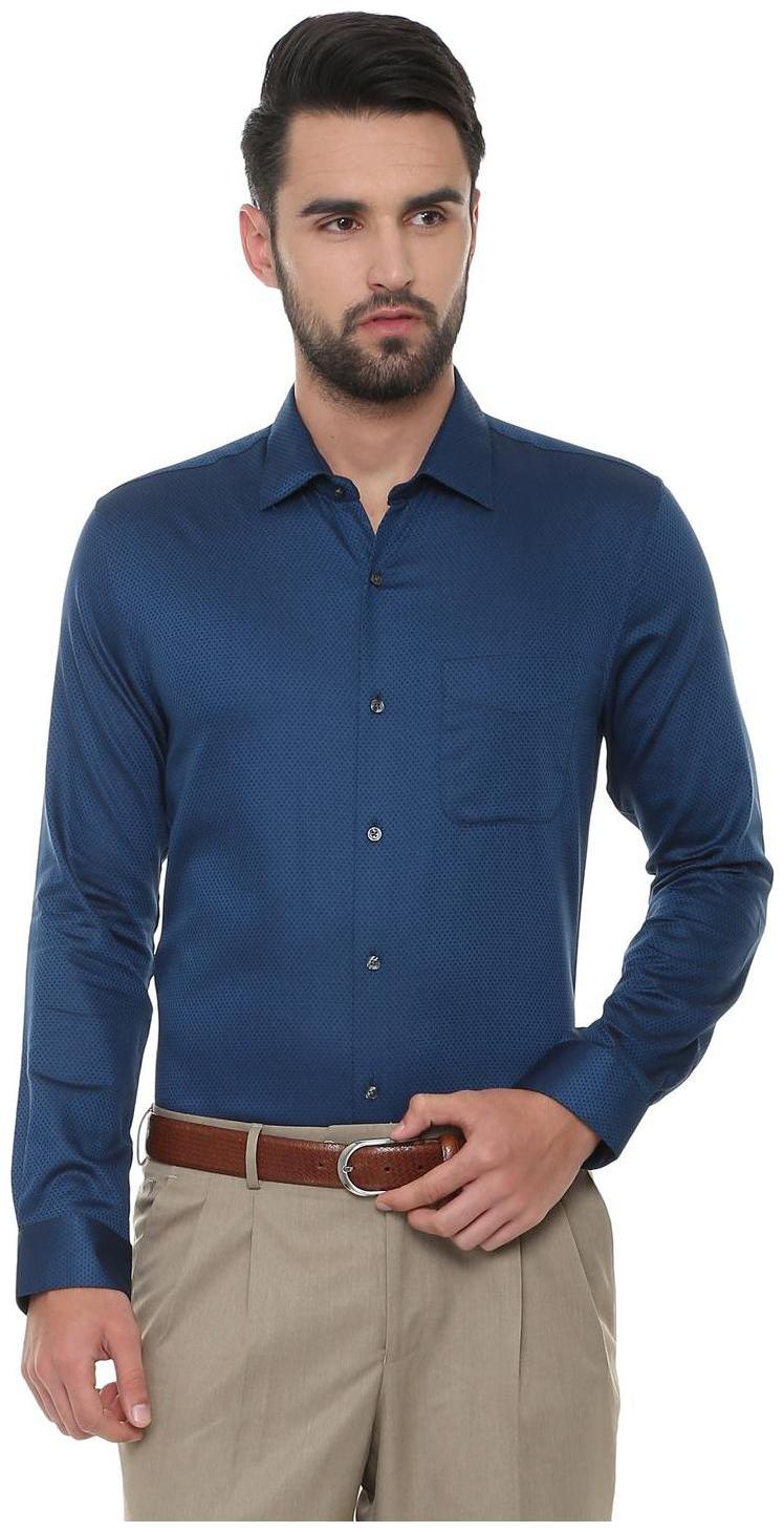 

Peter England Men Regular fit Formal Shirt - Blue