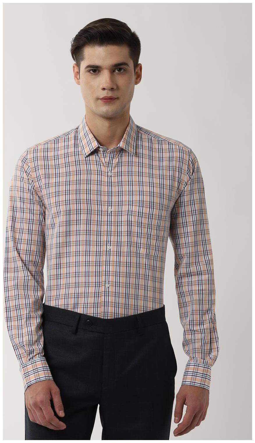 

Peter England Men Regular fit Formal Shirt - Beige