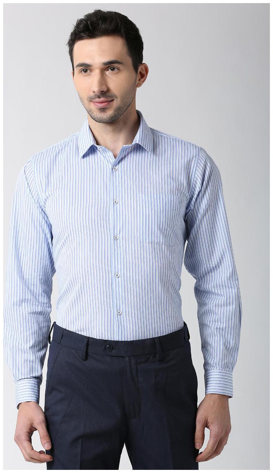 

Peter England Men Regular fit Formal Shirt - Blue