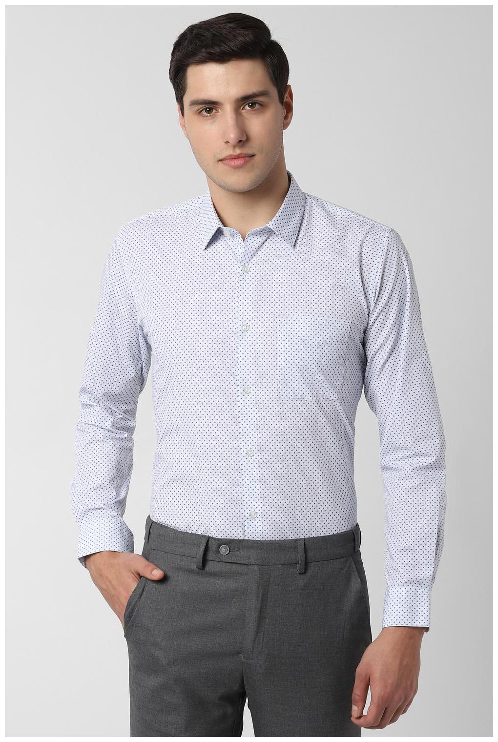 

Peter England Men Slim fit Formal Shirt - Blue