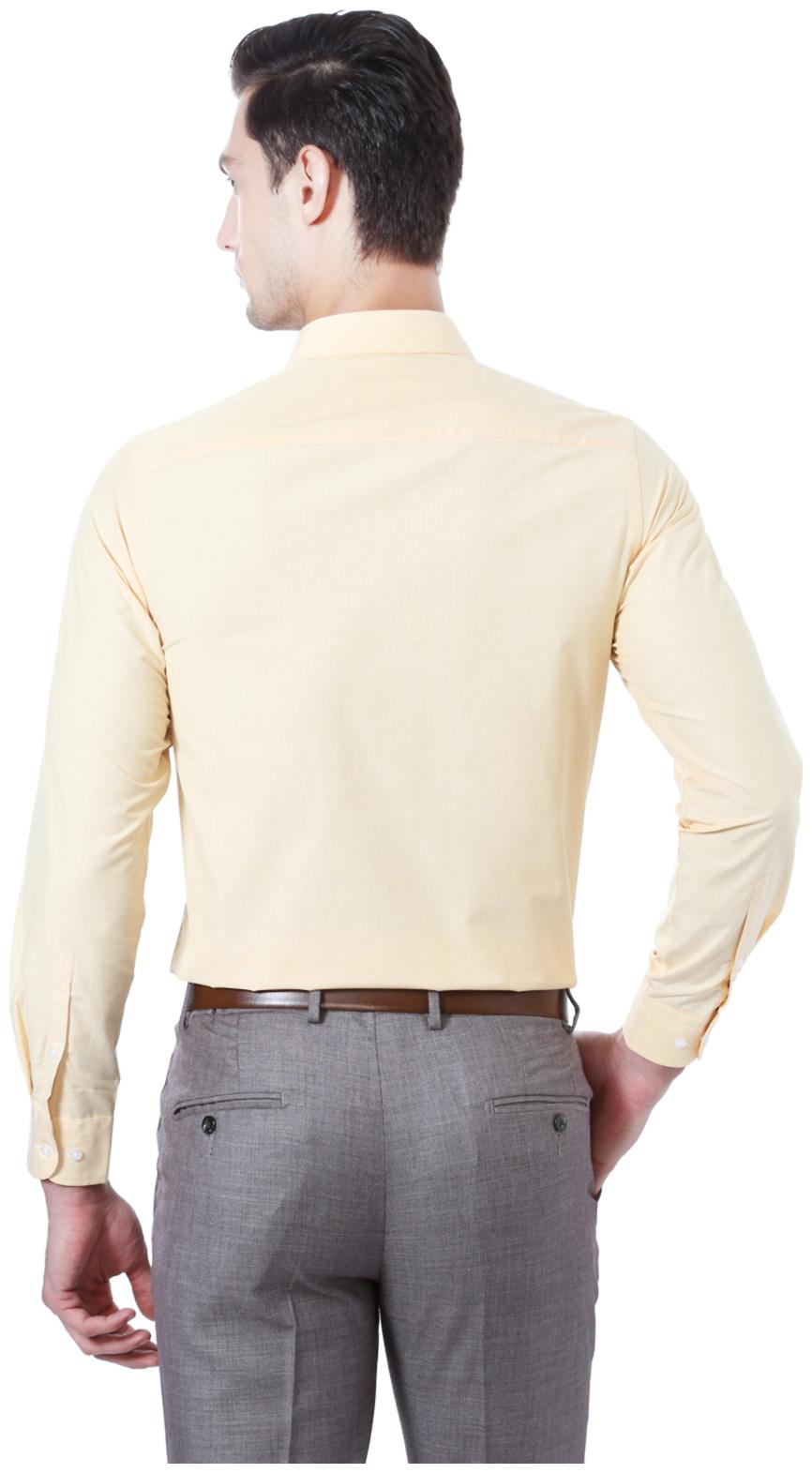 

Peter England Men Slim fit Formal Shirt - Beige