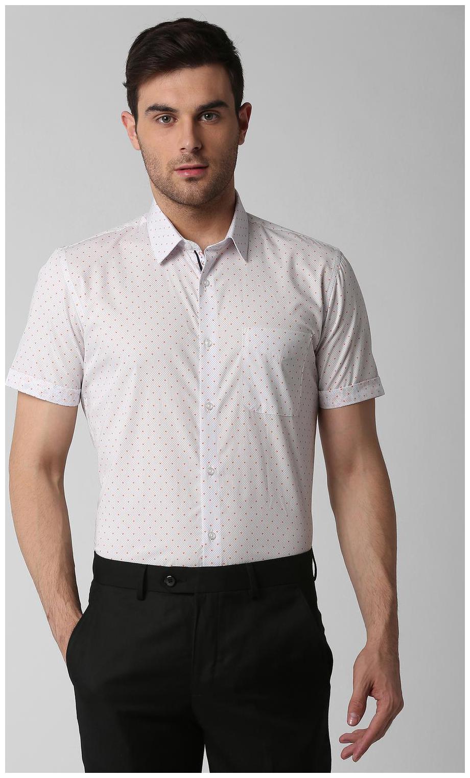 

Peter England Men Slim fit Formal Shirt - White