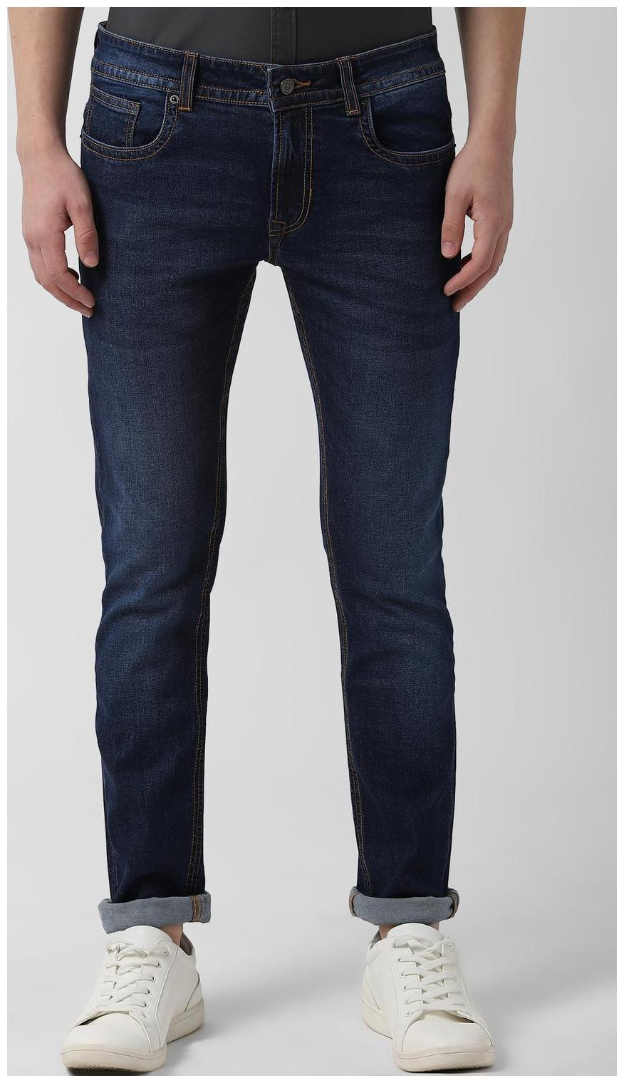 

Peter England Men Navy Blue Skinny Fit Jeans