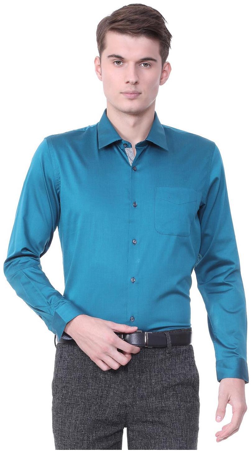 

Peter England Men Slim fit Formal Shirt - Blue
