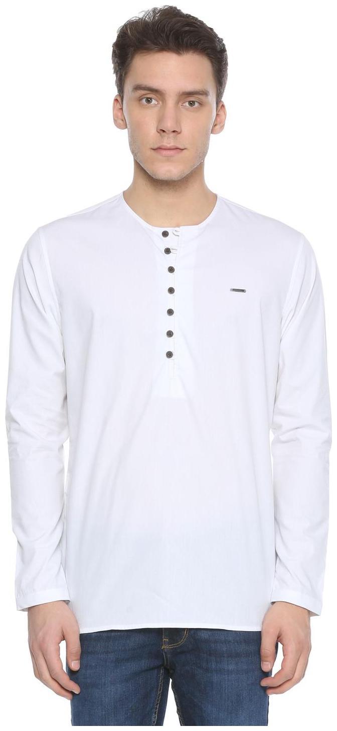 

Peter England Men White Slim Fit Kurta