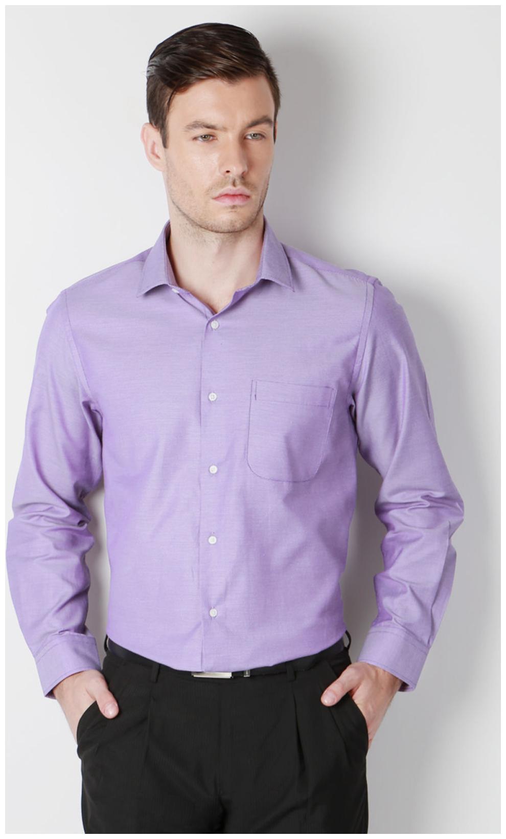

Peter England Men Regular fit Formal Shirt - Purple