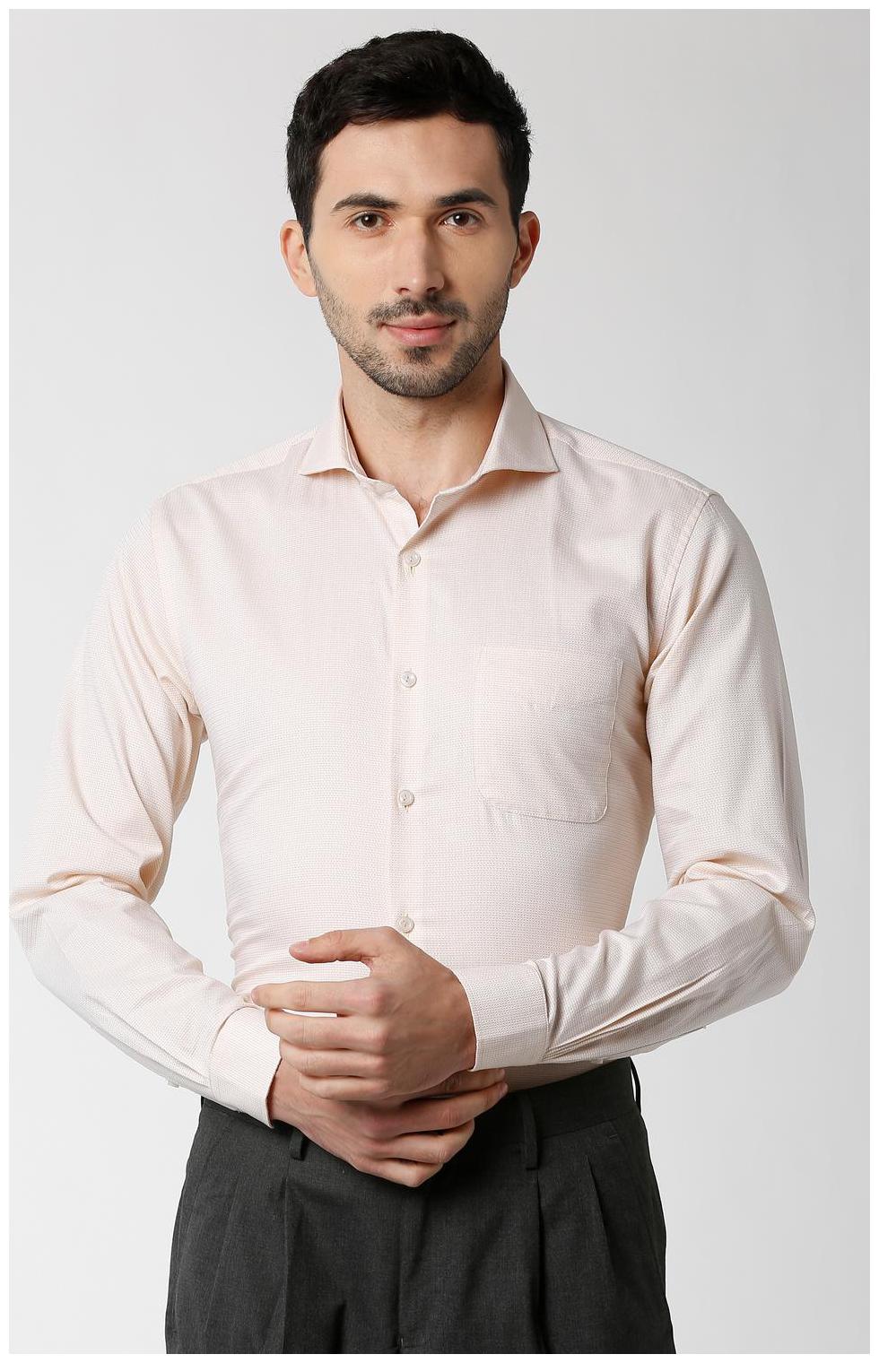 

Peter England Men Regular fit Formal Shirt - Beige