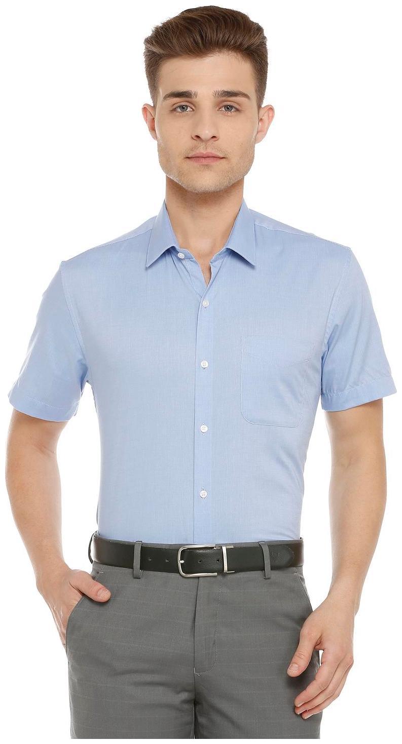 

Peter England Men Slim fit Formal Shirt - Blue