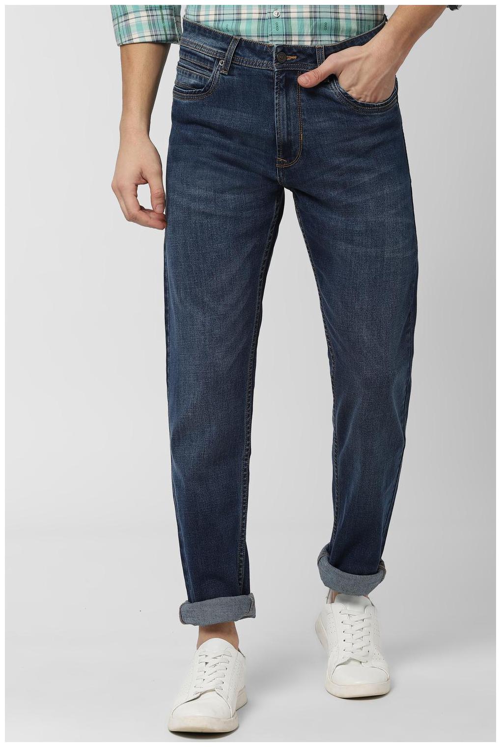 

Peter England Men Navy Blue Tapered Fit Jeans