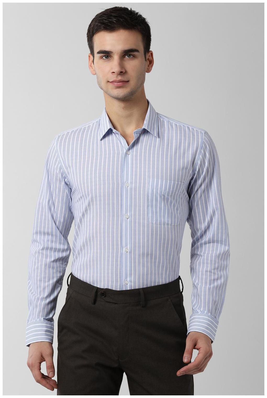 

Peter England Men Regular fit Formal Shirt - Blue