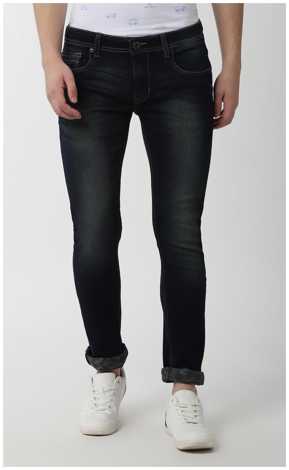 

Peter England Men Black Skinny Fit Jeans