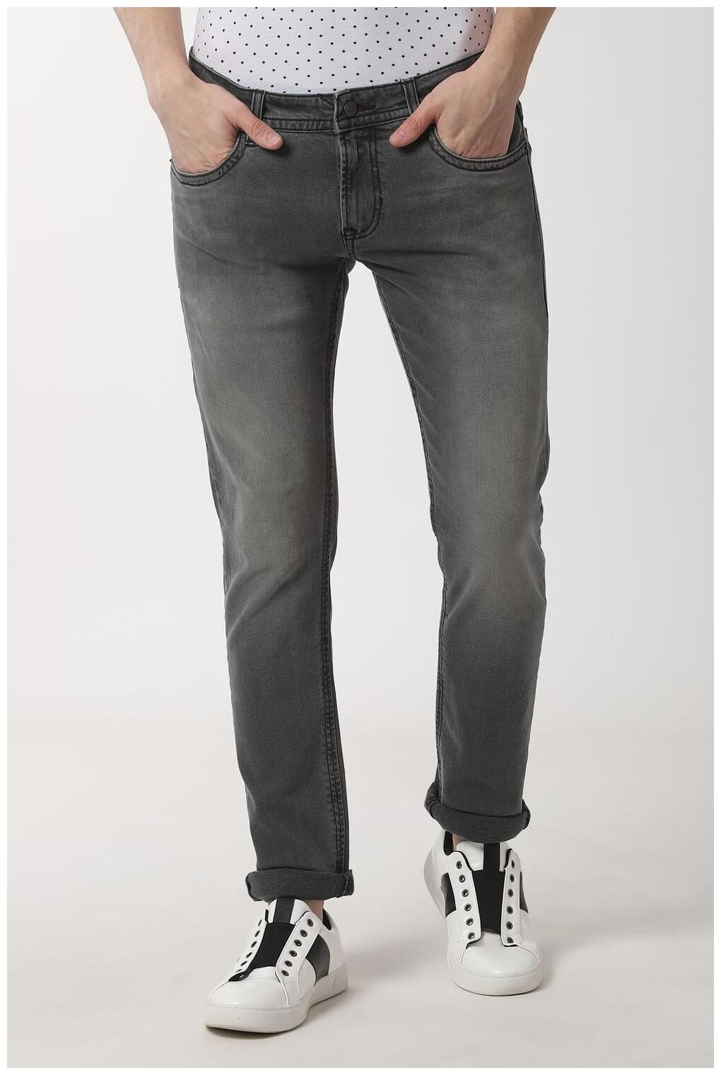 

Peter England Men Grey Skinny Fit Jeans