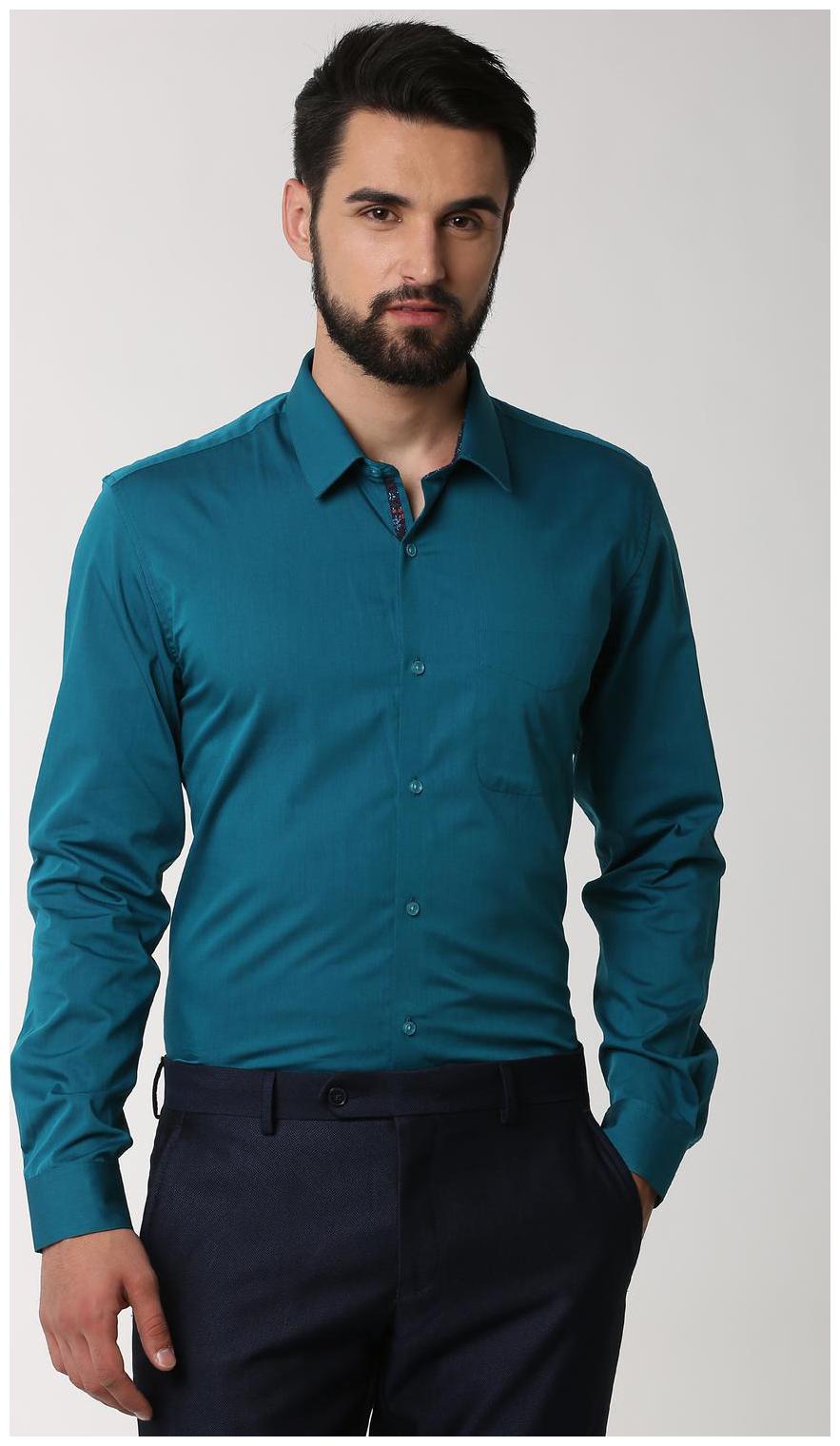 

Peter England Men Slim fit Formal Shirt - Green