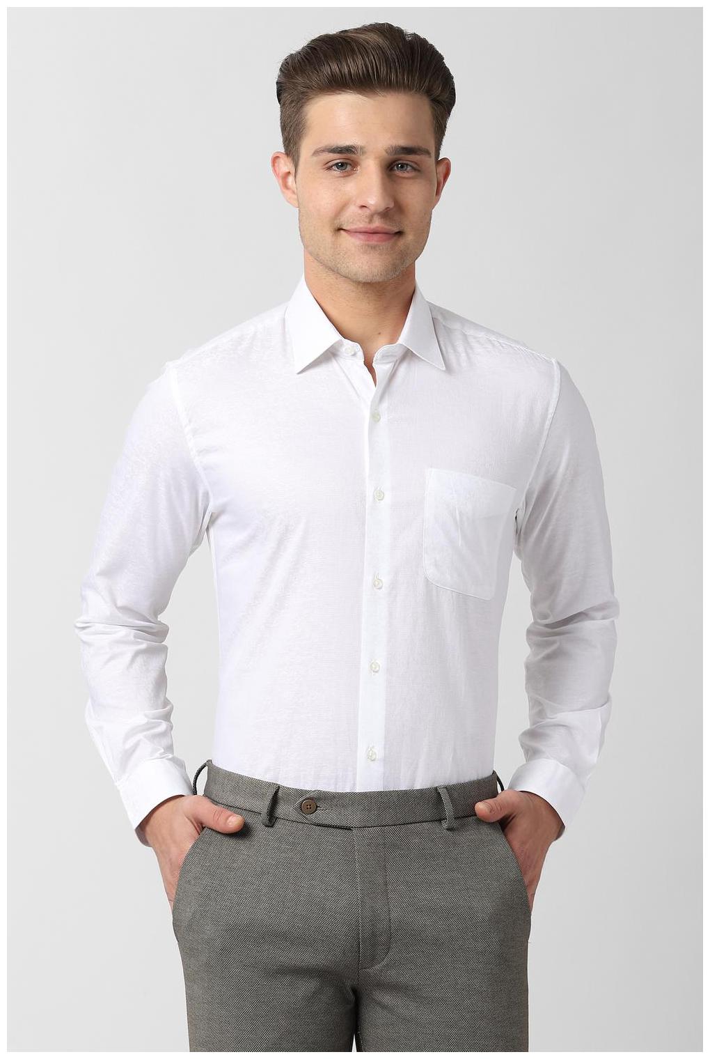 

Peter England Men Regular fit Formal Shirt - White