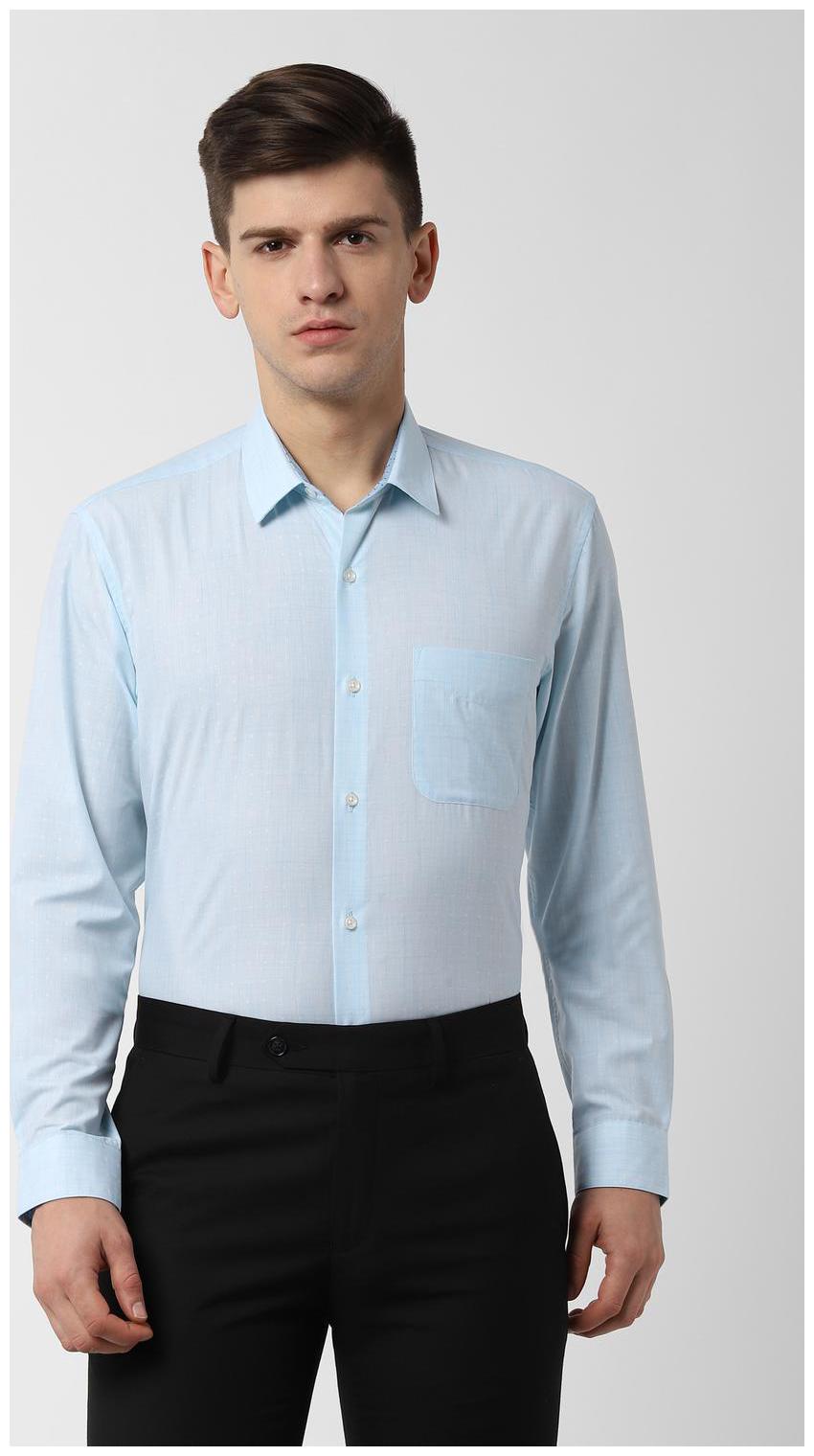 

Peter England Men Regular fit Formal Shirt - Blue
