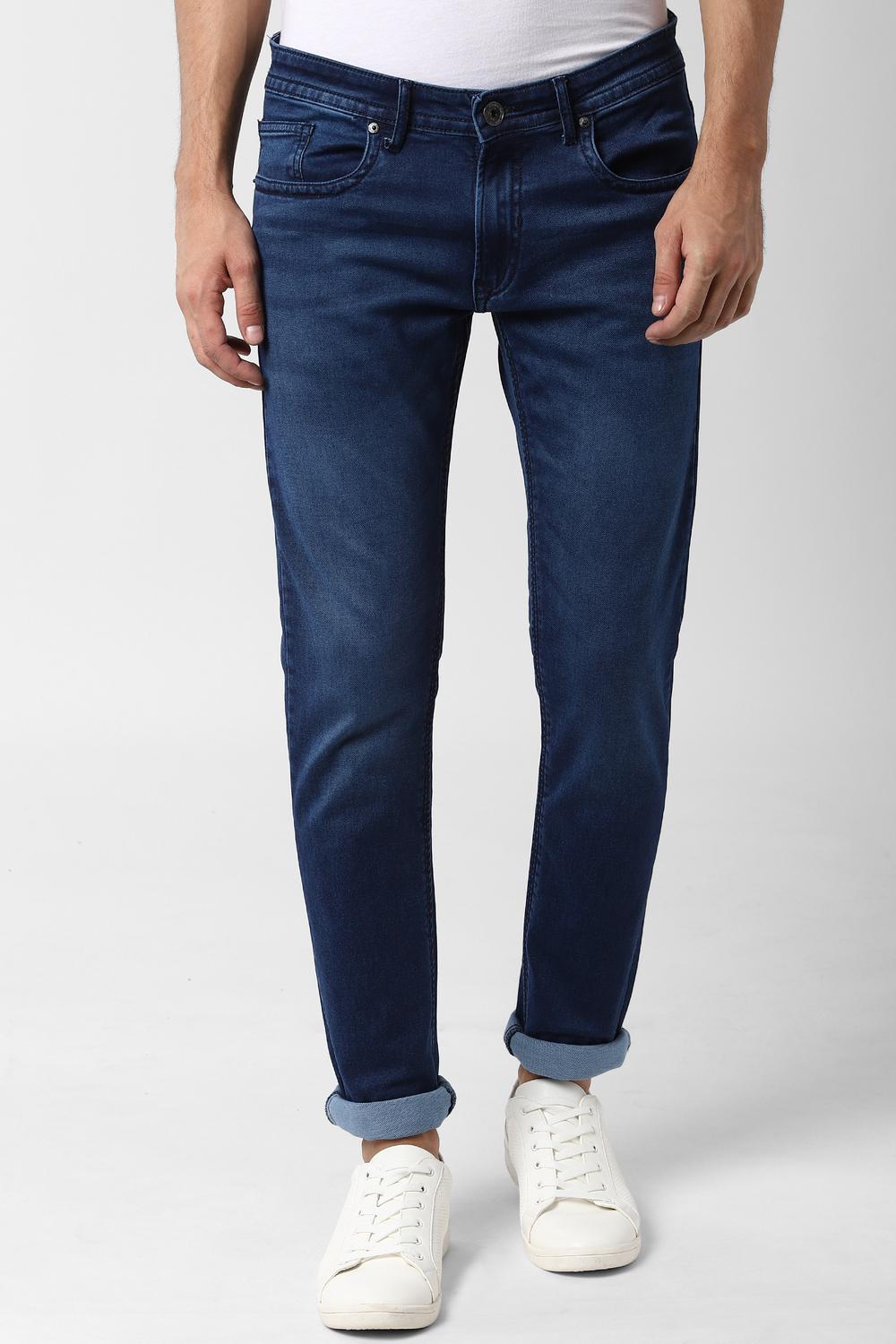 

Peter England Men Navy Blue Skinny Fit Jeans